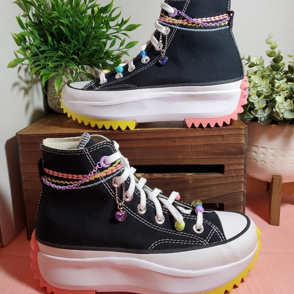 Converse Run Star Hike Platform Embroidered Bracelet Women's Sz - Picture 12 of 16